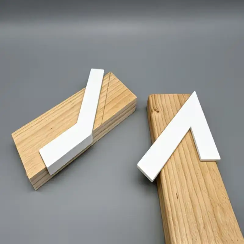 2Pcs 45 Degree Positioning Rulers High Hardness Shatterproof Woodworking Marking Locating Tools for Professional Use