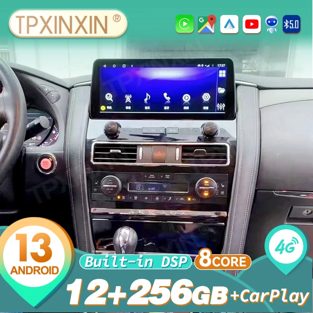 For Nissan ARMADA Y62 2010~2022 Car Radio Audio 2 din Android Carplay Auto Receiver Multimedia player GPS Navigation Head Unit