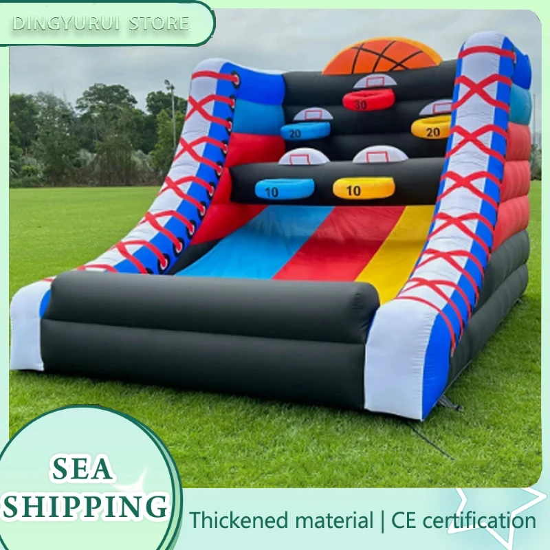 Inflatable Basketball Hoop Shot Inflatable Party Basketball Interactive Game With Commercial Blower