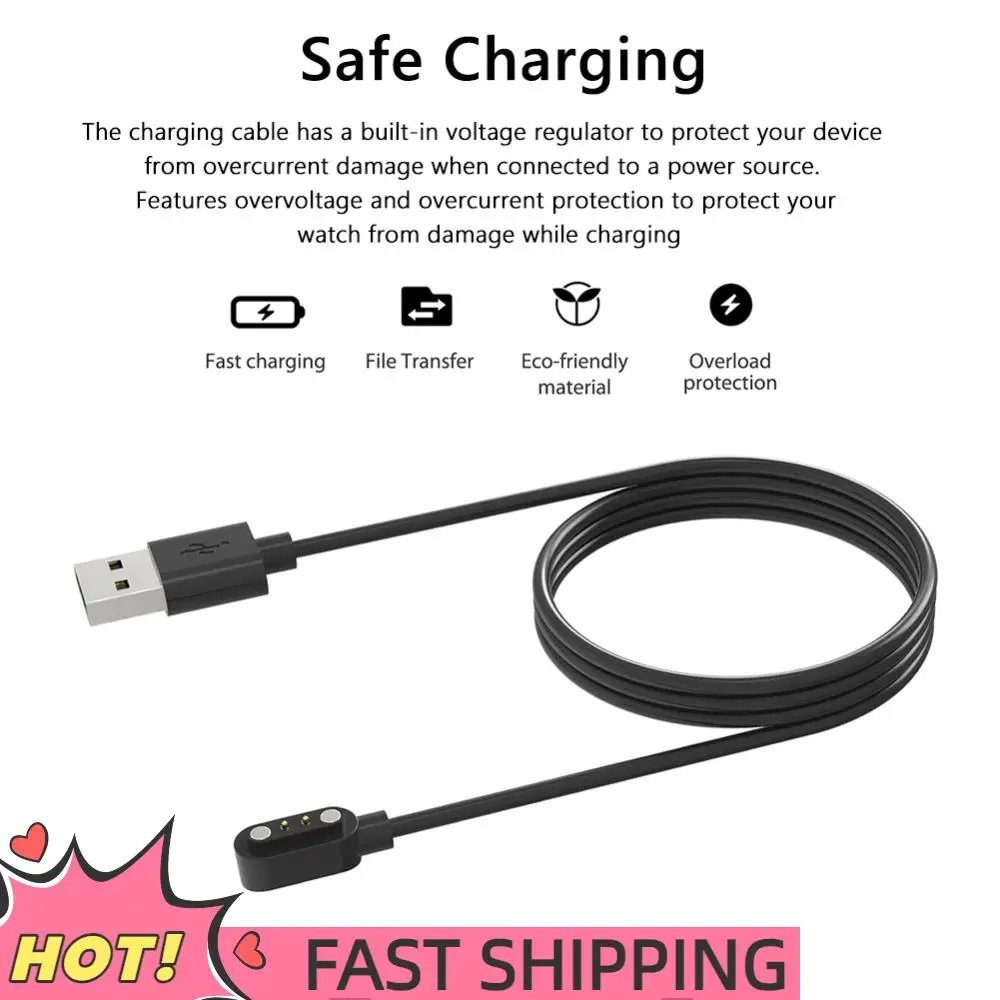 

USB Watch Charger Adapter Magnetic Smart Watch Charger Cord Replacement Charger Line Accessories for Mibro Watch Lite 2/T1/ C2