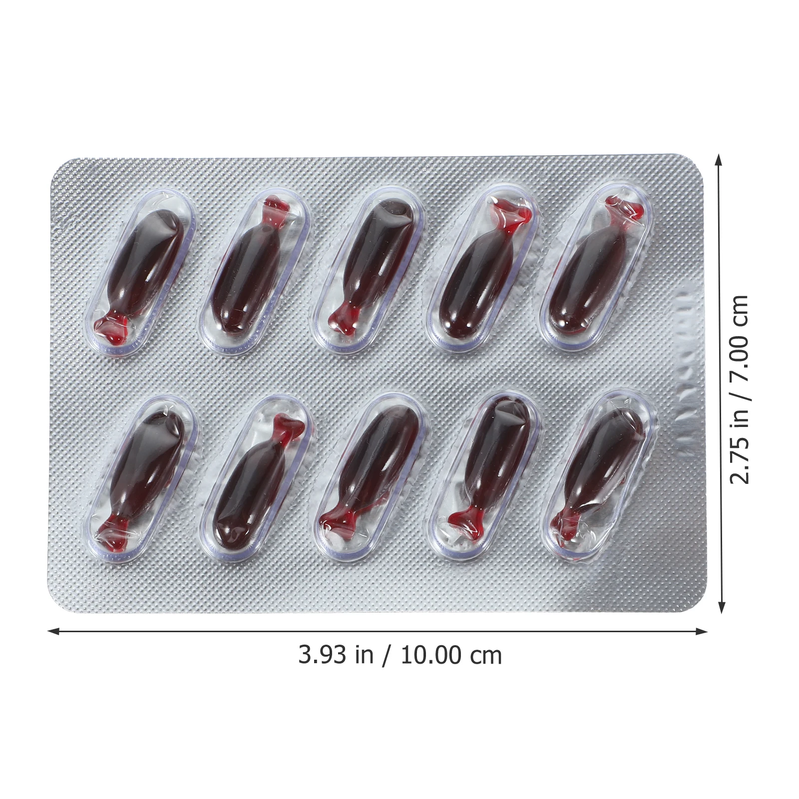 Gesimuleerde plasmamapsules Eetbare gelatine Nepbloedpillen Halloween Prank Supplies Dramatisch bloedingseffect Cosplayaccessoires