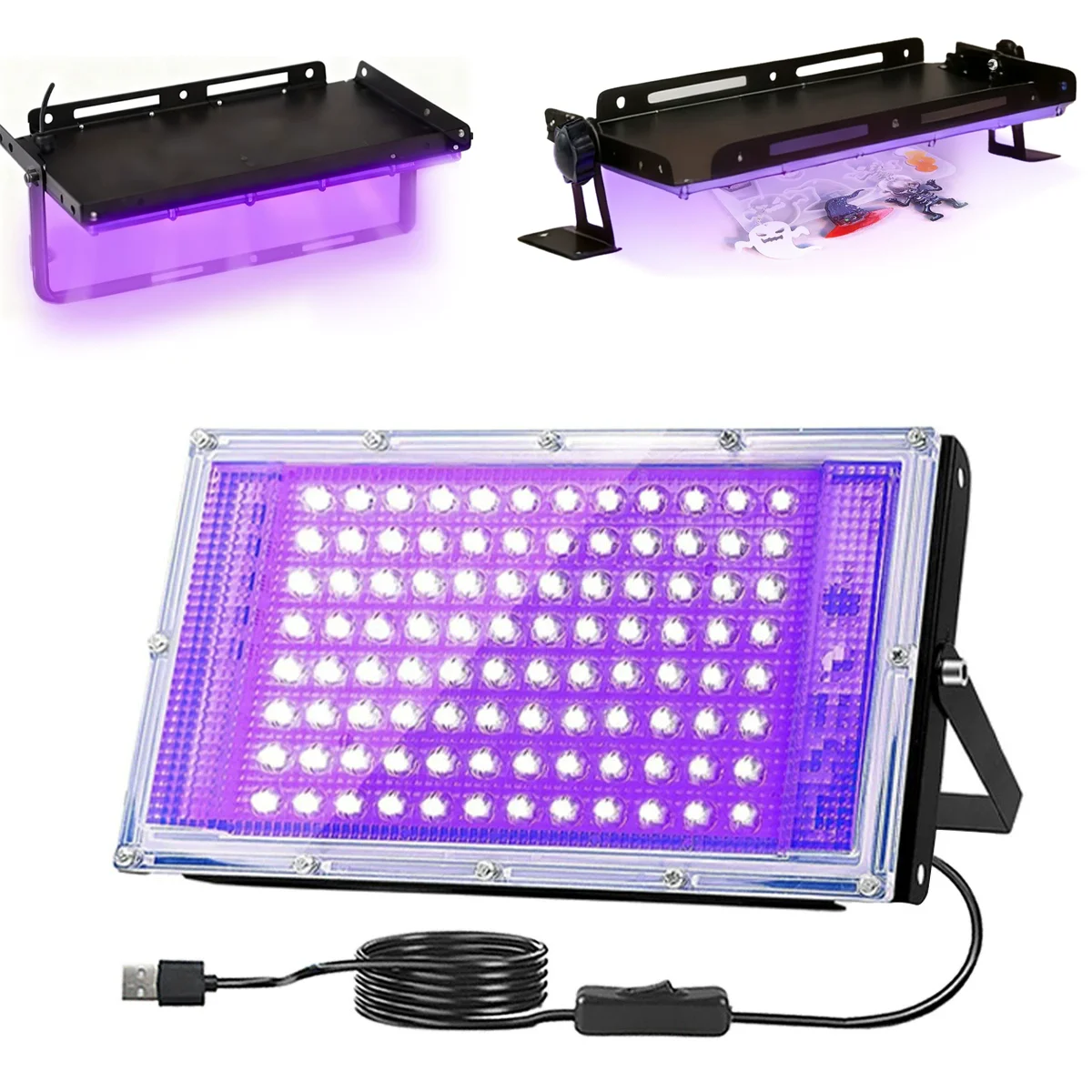 USB 395NM 405nm LED Ultraviolet UV Lamp curing Shadowless Adhesive Painting Resin ink UV Glue Curing Lamp Fluorescence Detection