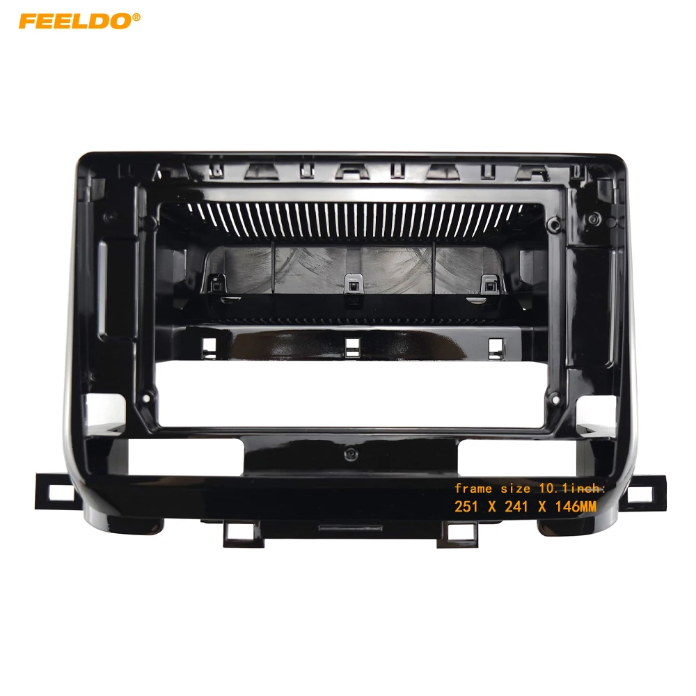 

FEELDO Car 2Din Audio Face Plate Fascia Frame For KIA Sportage R (2018) 10.1" Big Screen Stereo Panel Dash Mount Refitting Kit