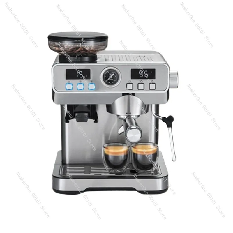 Compact Home Cold Brew Coffee Machine Hot Cold Dual Extraction Grinder Integrated Semi Automatic Espresso Maker Style Small Coff