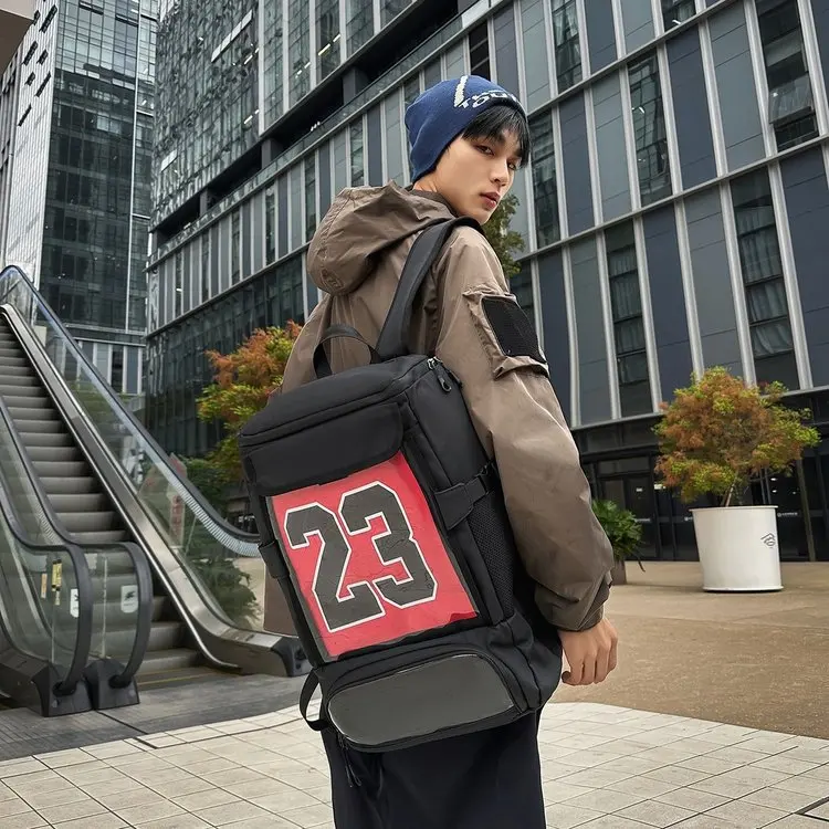 Men's Large Capaci Sports Travel Hiking Bapa Transparent Fooall Baskeall Bag Outdoor Functionali Windproof Water ...