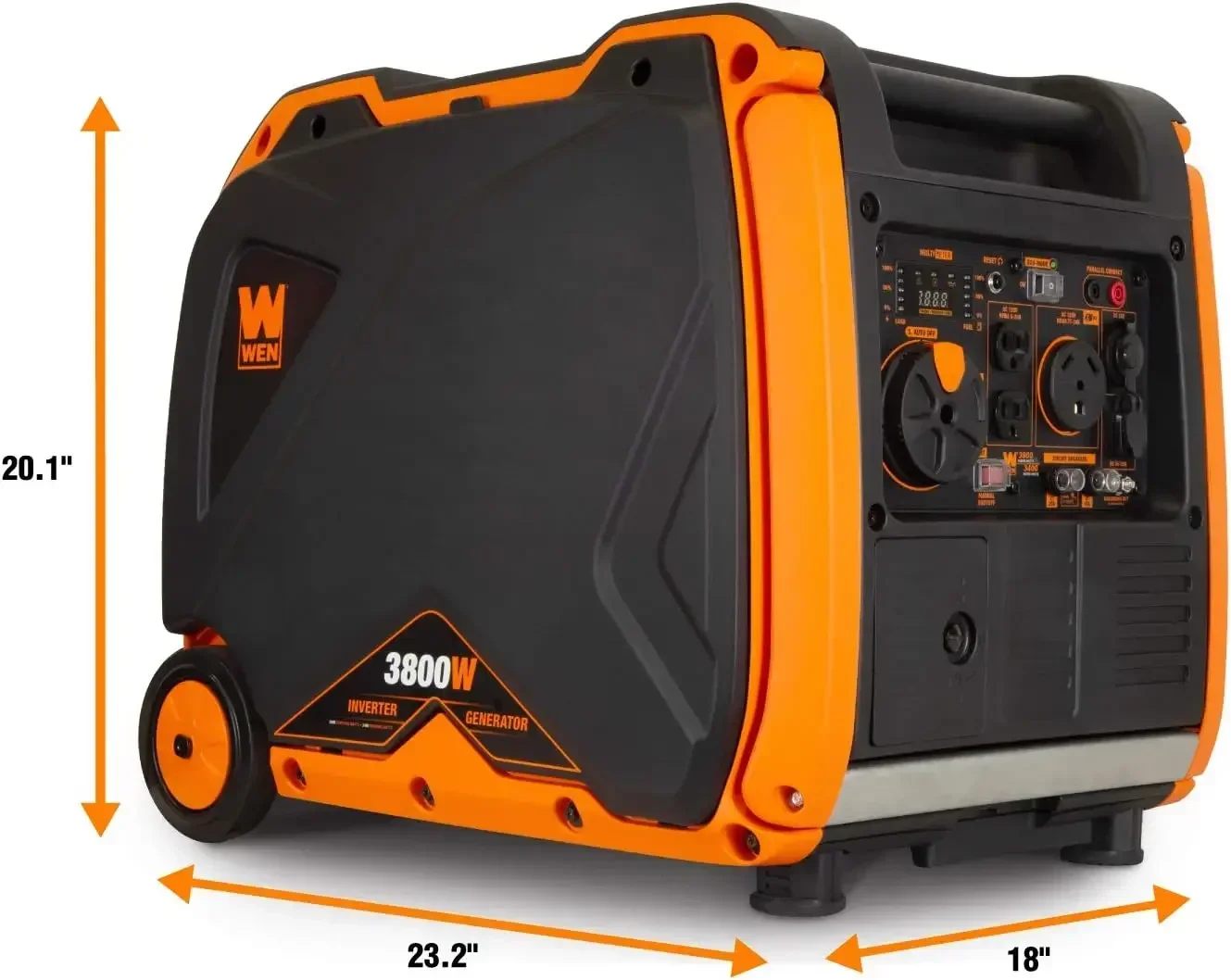 WEN 56380i Super Quiet 3800-Watt RV-Ready Portable Inverter Generator with Fuel Shut-Off and Electric Start USA