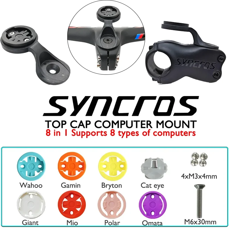 

Upgraded Adjustable Computer Mount One Piece Handlebar and Stem for 28.6mm Caliber for GPS/Wahoo/Garmin/Bryton Bike Accessories