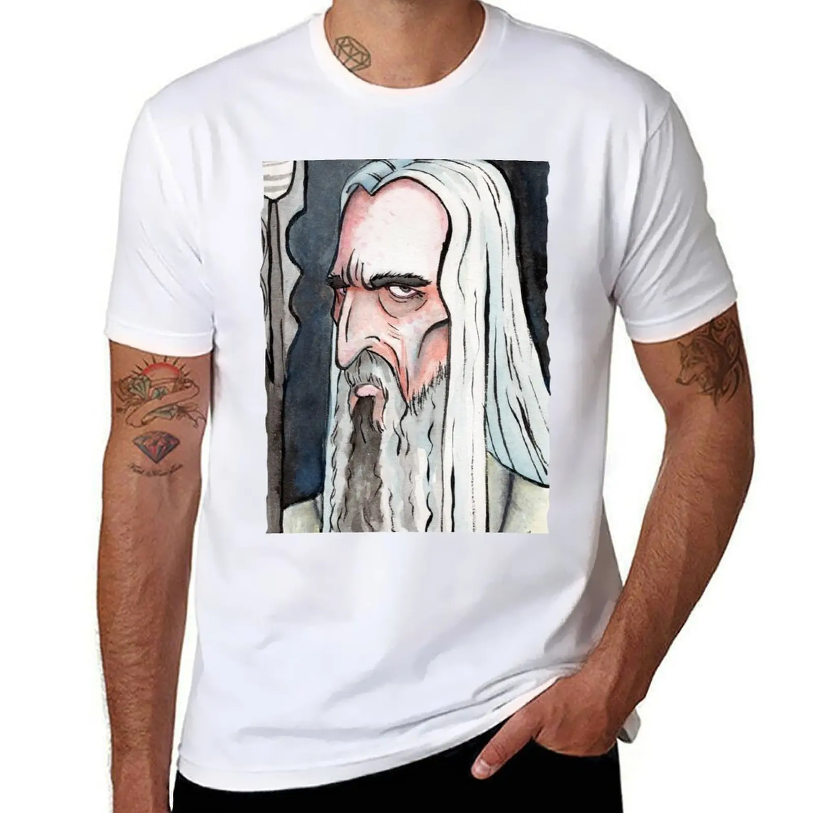 

The OG White Wizard T-Shirt black cotton t-shirt plain for man package graphic t shirts for man T-Shirt