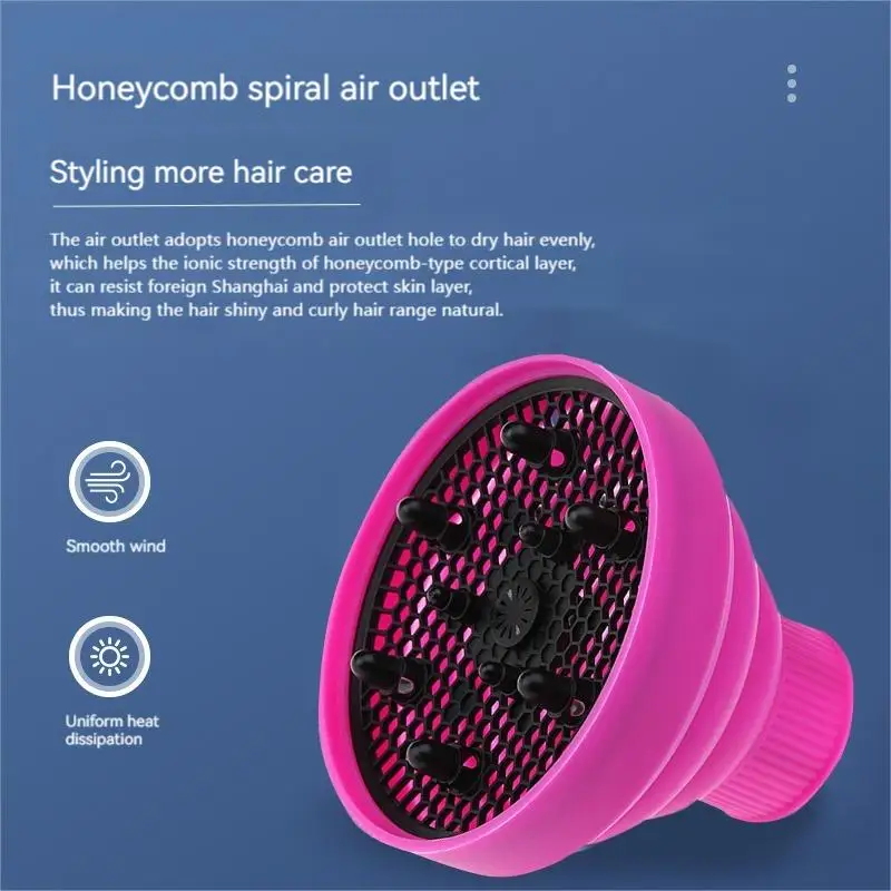 Curl Drying Styling Hood interfaccia universale cappuccio pieghevole resistente alle alte Temperature negozio di barbiere cura dello Styling professionale