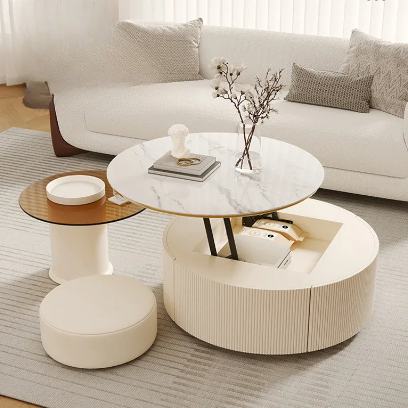 

Living Room Sets Furniture Coffee Table Service Hallway Simple Aesthetic Dining Set Center Small Lifting Luxury Modern Middle Tv