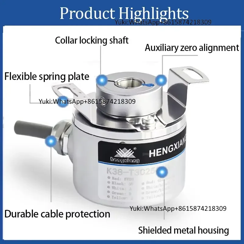 EL40G20S5/28P6X3FA.900 Substitute Product K38-T6F20B6 38mm Through Shaft Encoder 20ppr Hot Sale New Original Encoder