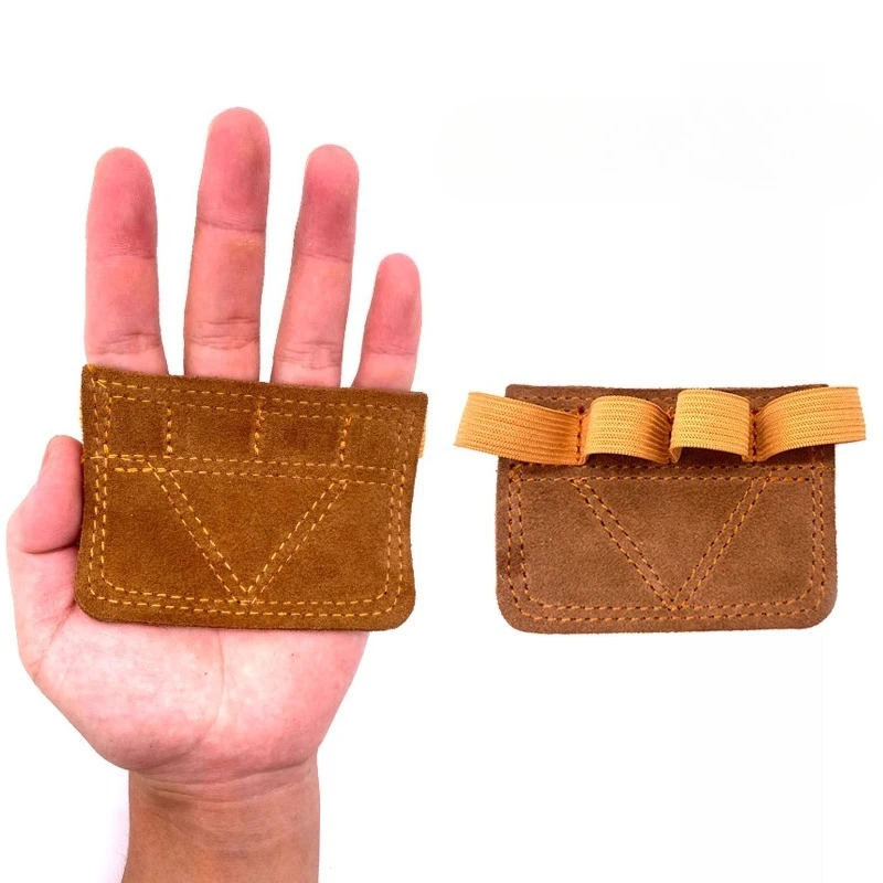 Cowhide Palm Protection Fitness Small Palm Protection Portable Weight Lifting Training Gloves Professional Sports Accessories