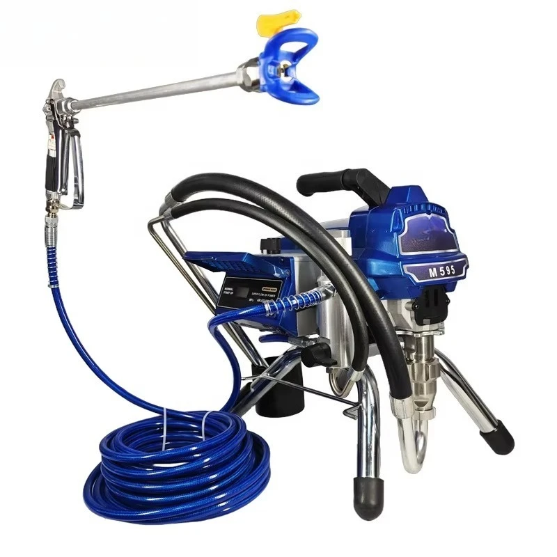 220V Portable 595 Electric Airless Paint Sprayer Spraying Painting Machine Professional Heavy Duty High Pressure for Wall