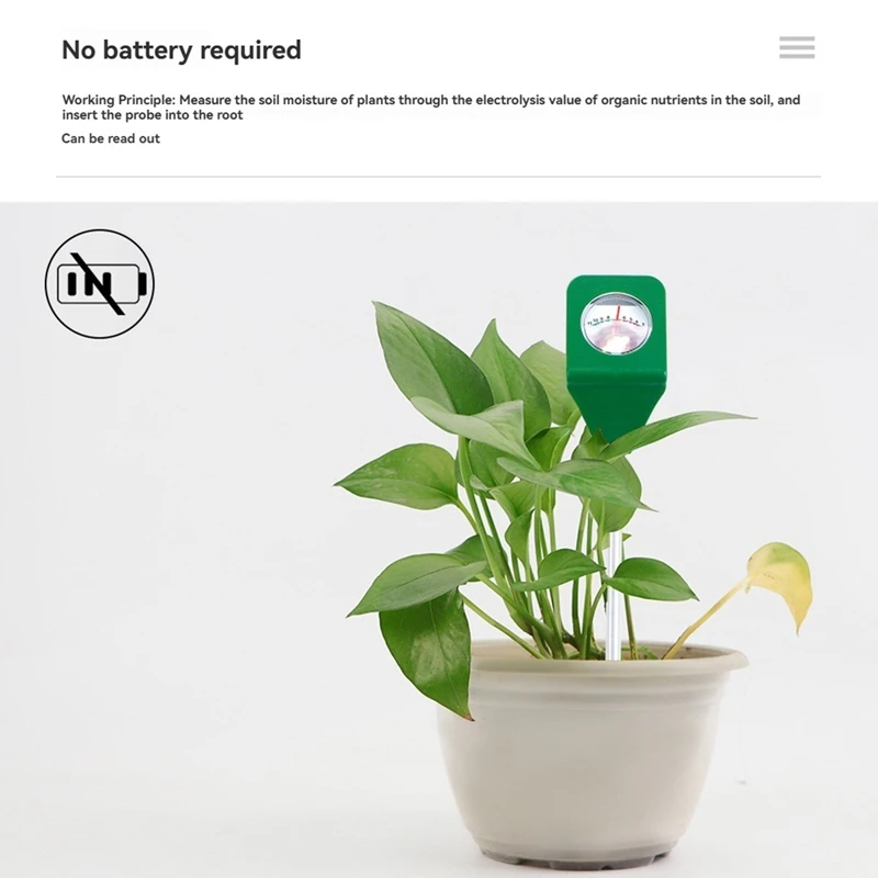 24-Hour Delivery Garden Plant Humidity Meter Pot Analyzer Square Soil Detector Soil Moisture Meter Soil Acidity Test Tools