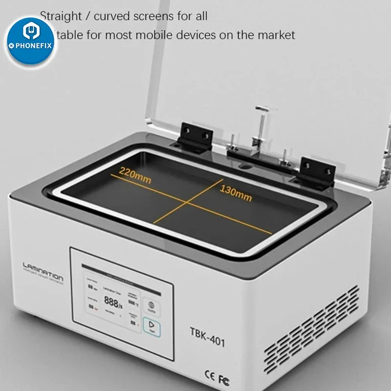 

Мини-ламинат с ЖК-дисплеем TBK 401 OCA для вертикального плоского и изогнутого экрана, ремонт жк-экрана, воздушный мешок, вакуумный насос, ламинатор