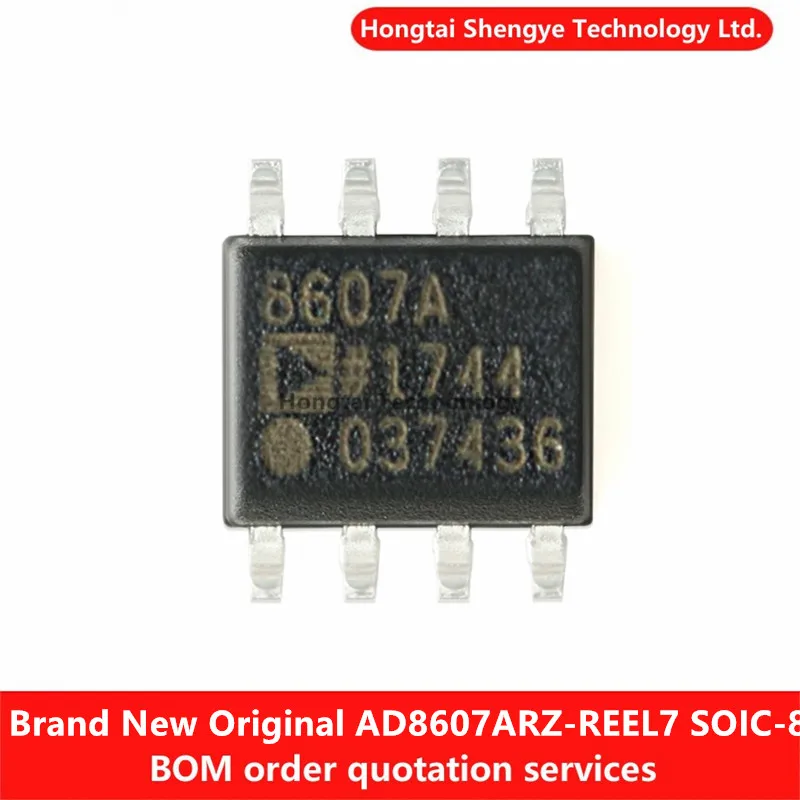 New and Original AD8607ARZ-REEL7 SOIC-8 CMOS Precision Rail-to-Rail Operational Amplifier Chip