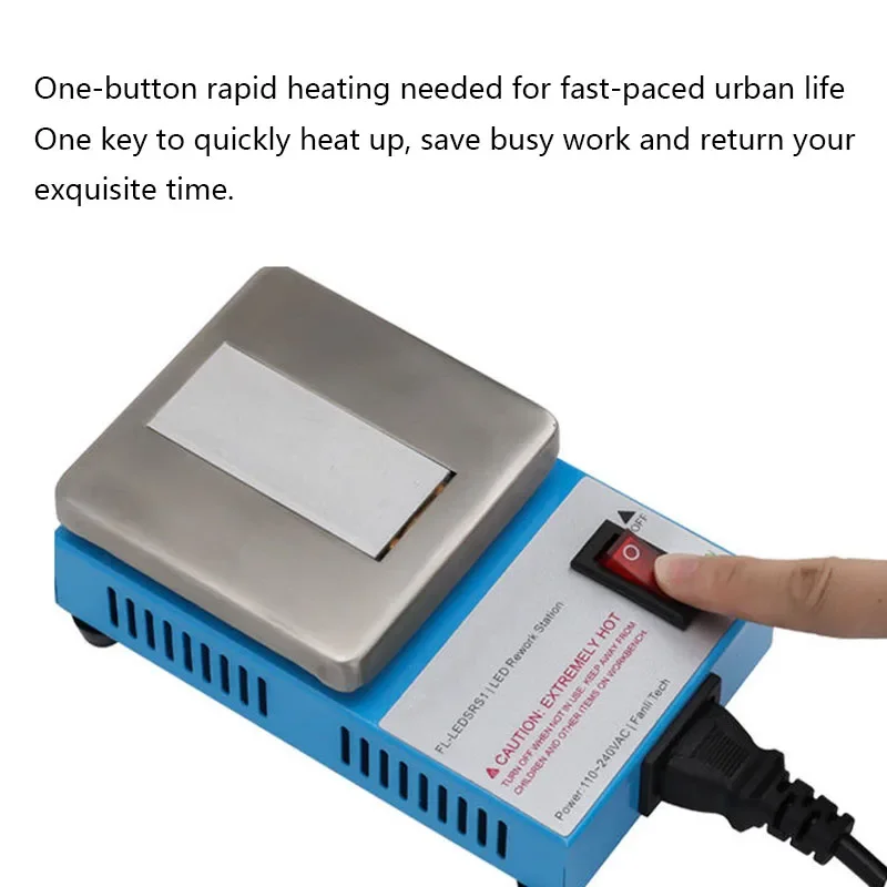 Small heating platform constant temperature heating table LED lamp bead desoldering table digital display heating plate