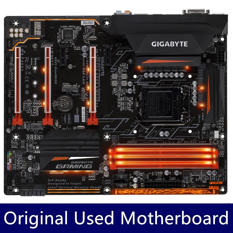 Gigabyte GA-Z270-Phoenix Gaming Motherboard Z270-Phoenix Gaming Z270 Socket LGA 1151 DDR4 Support CPU I7 6700K 7700K