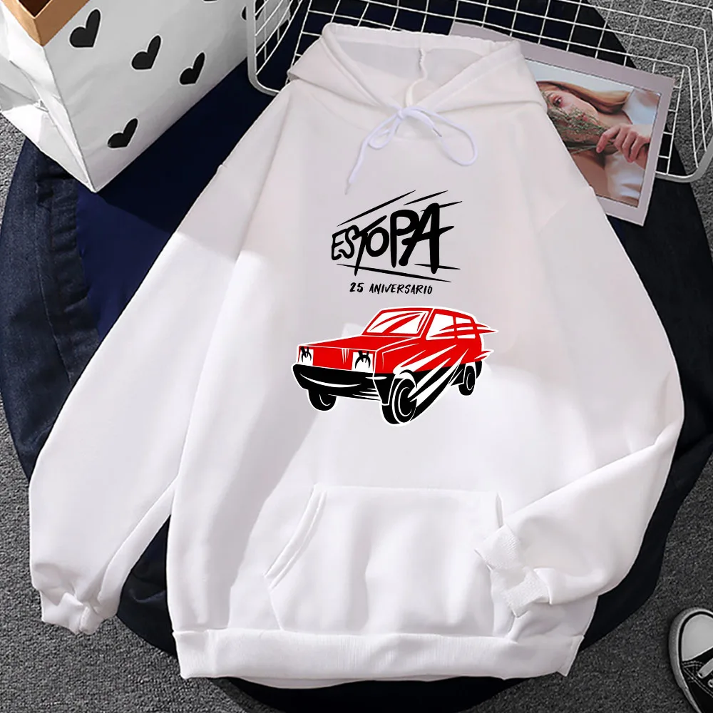 Estopa Rock/Rumba Duo Hoodies Car Funny Graphic Printing Sweatshirts for Men/Women Streetwear Heavy Mental Fashion Pullovers Boy