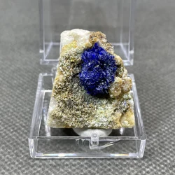 NEW! 100% Natural rare GuiZhou azurite mineral specimen crystal Stones and crystals Healing crystal + box size 3.4cm