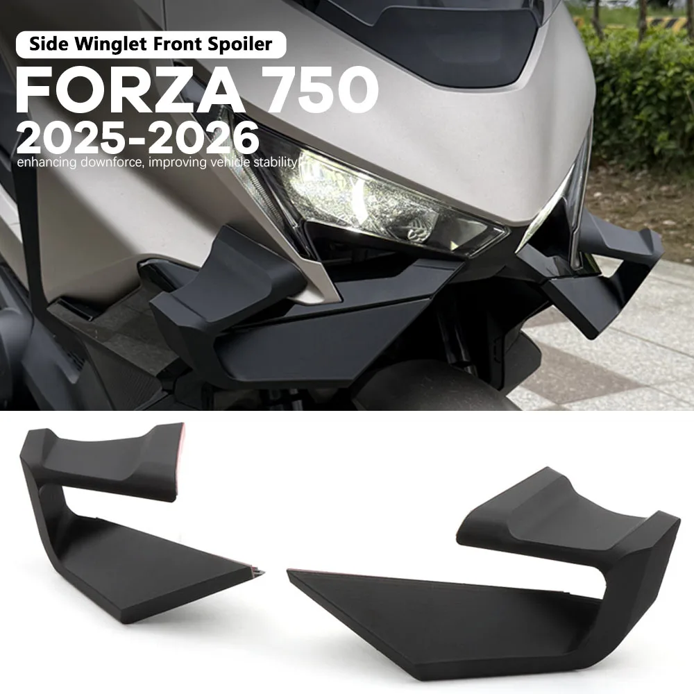 Motorcycle Side Winglet Front Spoiler Wing Fairing Fixed Lower lip Wing Aerodynamic For HONDA FORZA 750 Forza750 2025 2026-