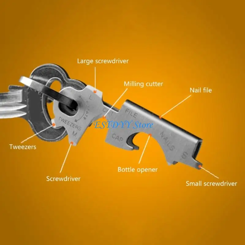 G6DE Compacts Gear Accessory 8 Function Tool Keychains Outdoor Survival Equipment