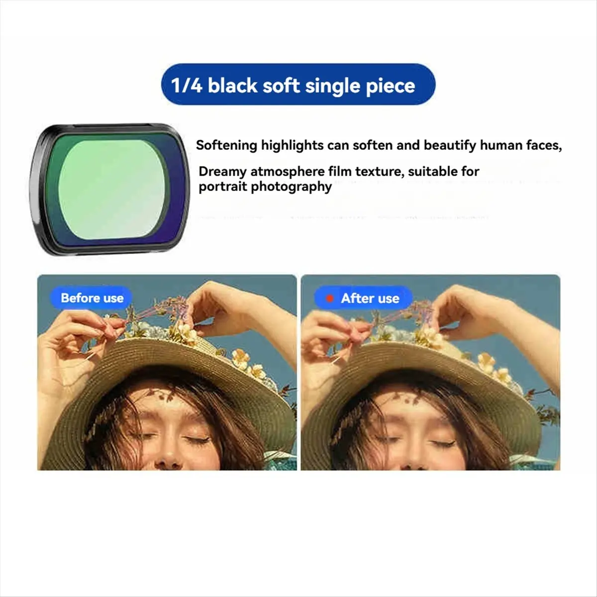 DTC5 Variable Filter for DJI Osmo Pocket 3 Magnetic Limited Stops Adjustable ND Filter with HD Multi Coated Optical Glass