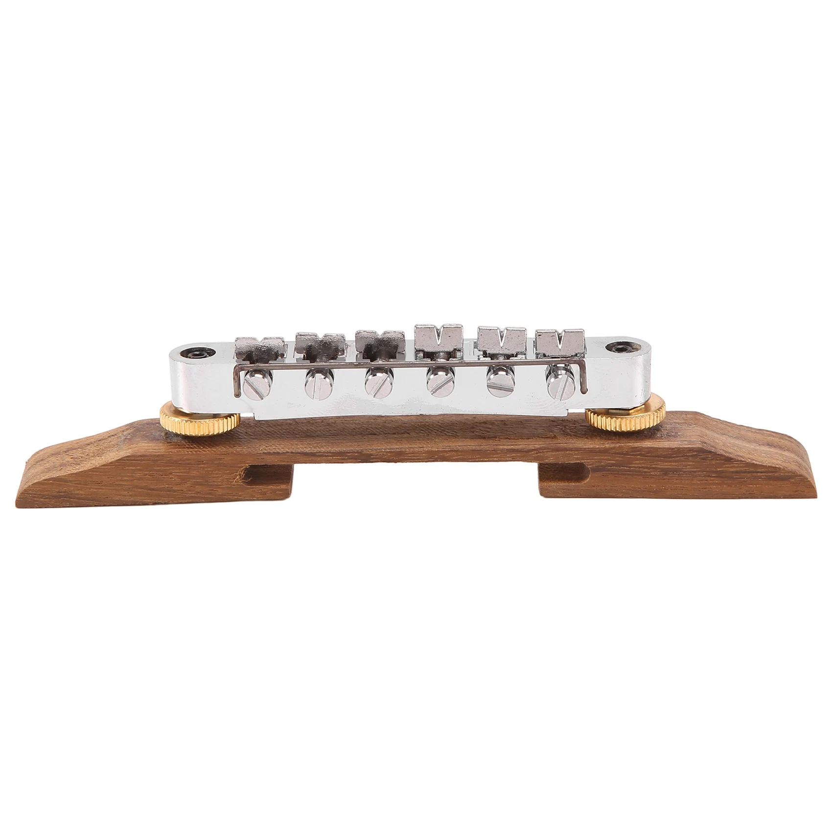 Electric Guitar Bridge Plated Rosewood Base Bridge Tailpiece for Jazz Guitar Accessories