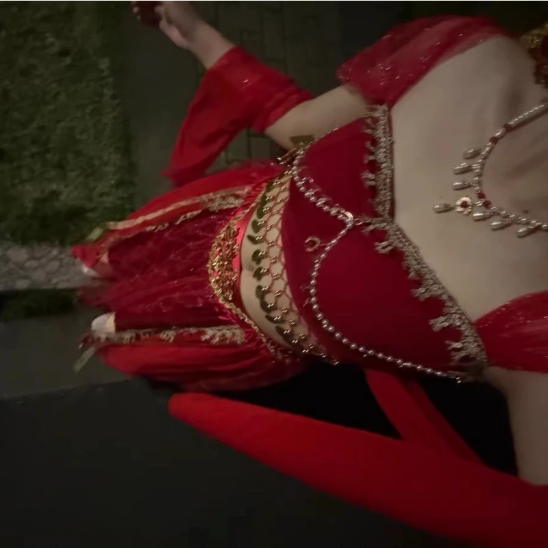 Belly Dance Costume Role-playing, Exotic Indian Dance Performance Set, Western Regions Princess Set, Dunhuang Dance
