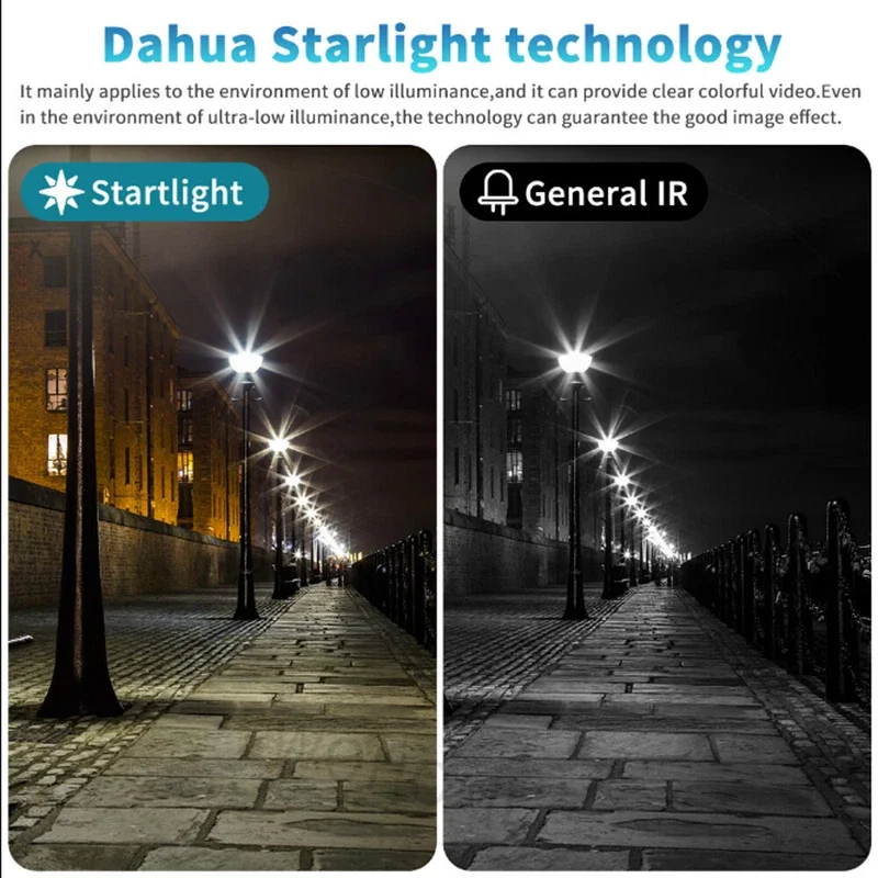 Dahua Originale IPC-HDW2449T-S-IL 4MP Smart Dual Light Eyeball WizSense Telecamera IP di rete Slot SD a colori POE IP67 SMD Plus