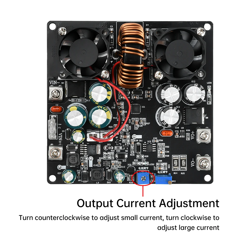 DC 7-70V 20A 600W 700W Hochleistungs-Buck-Boost-Modul DC-DC Step Up/Down-Stromversorgung Einstellbarer Spannungsregler-Lademodul – Detail 8