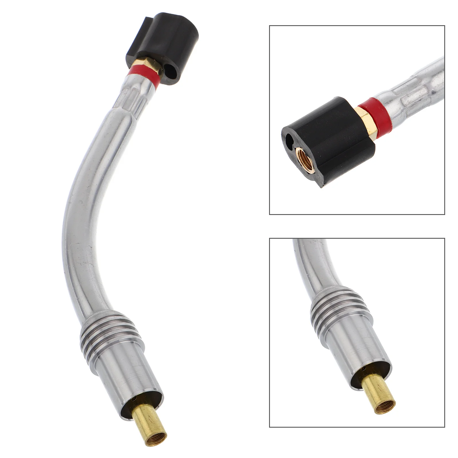 

European Style Welding Torch Neck Assembly 15AK24KD35KD Gooseneck Tube Construction Easy Installation Plastic