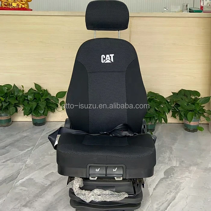 

OTTO Folding Backrest Excavator Seat Tractor Seat Loader Seat PVC With Armrest Headrest