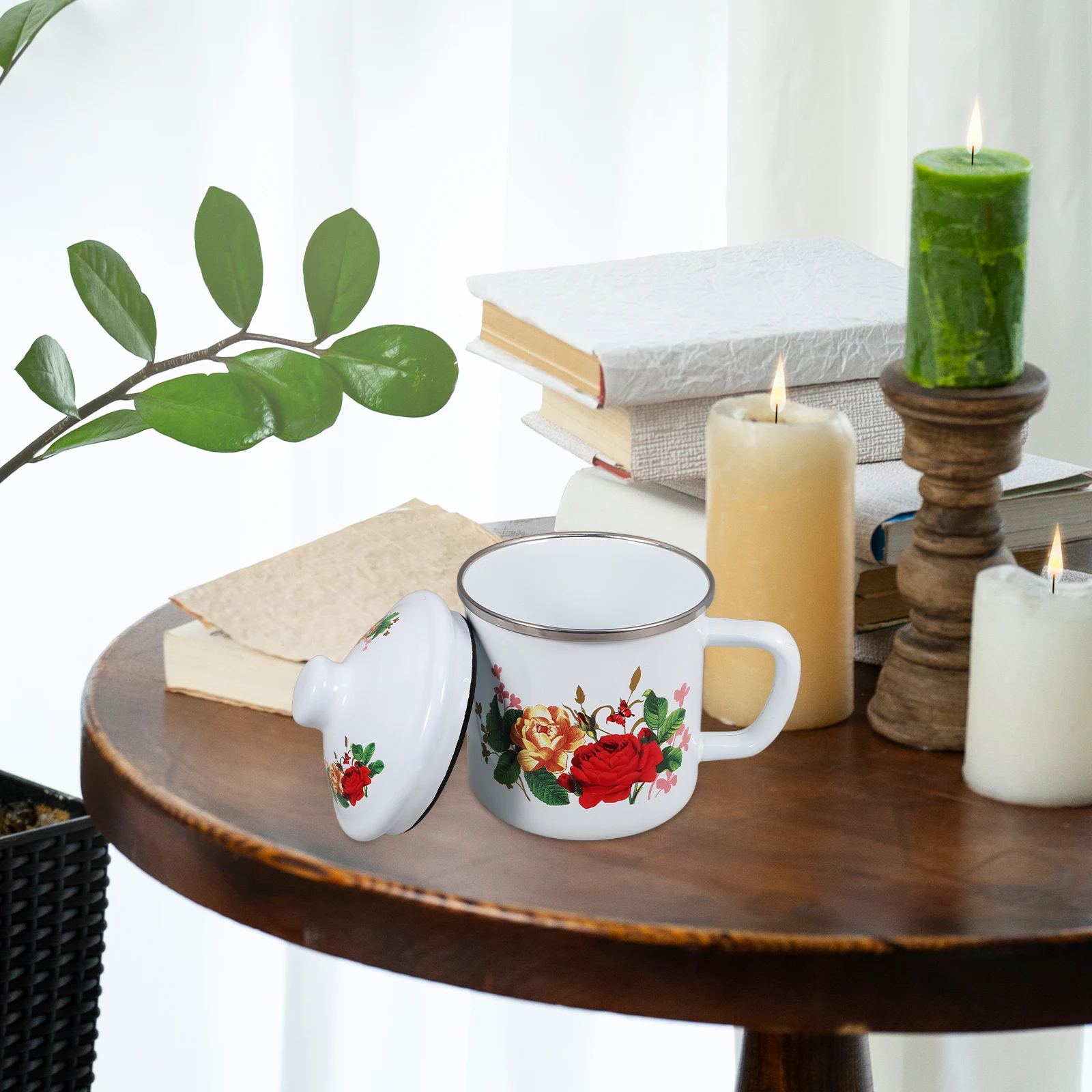 

Thickened Enamel Cup Mug Bulk Chinese Style Beijing Cups Drinking Travel Coffee