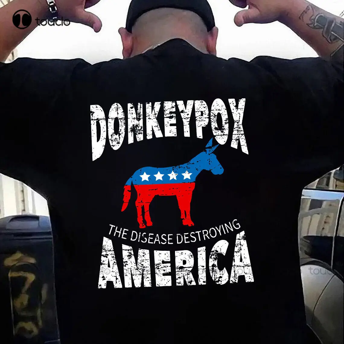 Funny Anti-Biden Donkey Pox The Disease Destroying America T-Shirt Shirts For Women Fashion Tshirt Summer Xs-5Xl Unisex Retro