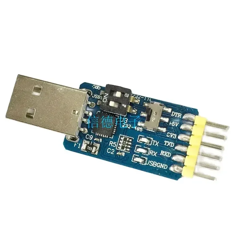 Six in one multifunctional serial port module CP2102 usb to TTL 485 232 mutual conversion 3.3V/5V compatible