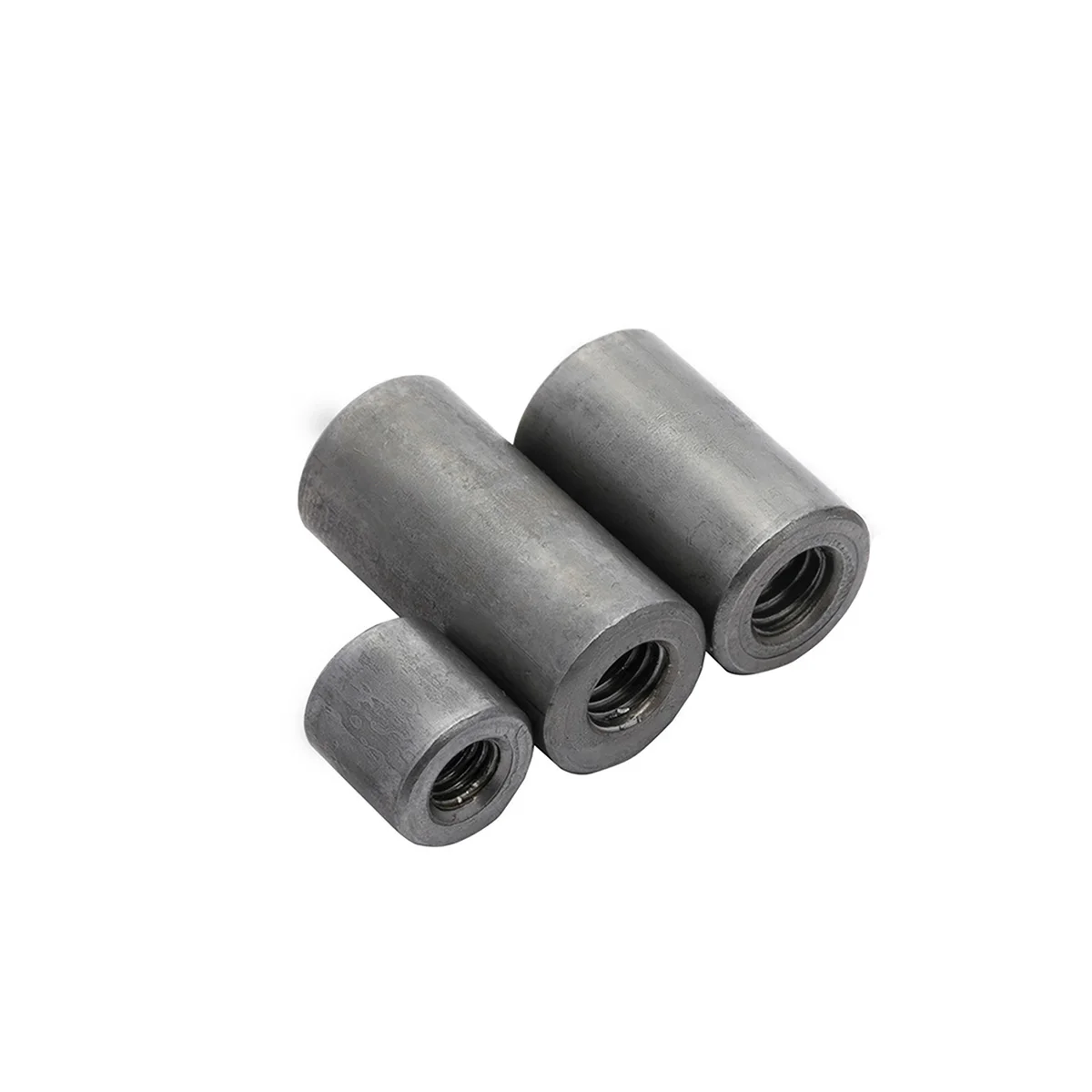 Carbon Steel Natural Color Extended Cylindrical Nut Link Rod Sleeve Welding And Compression Molding M8M10