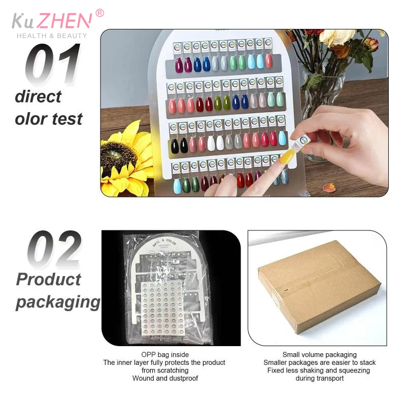 

1set Premium Acrylic Nail Color Plate Magnet Nail Tips Display Board Comparison Color Card With Number Stickers For Nail Salon