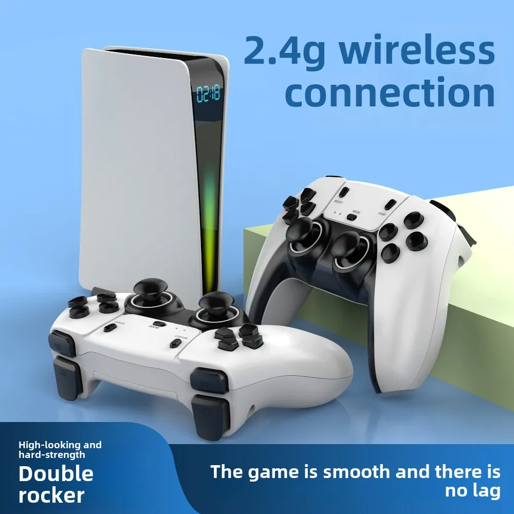 

D3S 2.4G Wireless Double Handle Play Retro Video Game Console with Time Display Function 1000+ Games Surpport 10+ Simulators