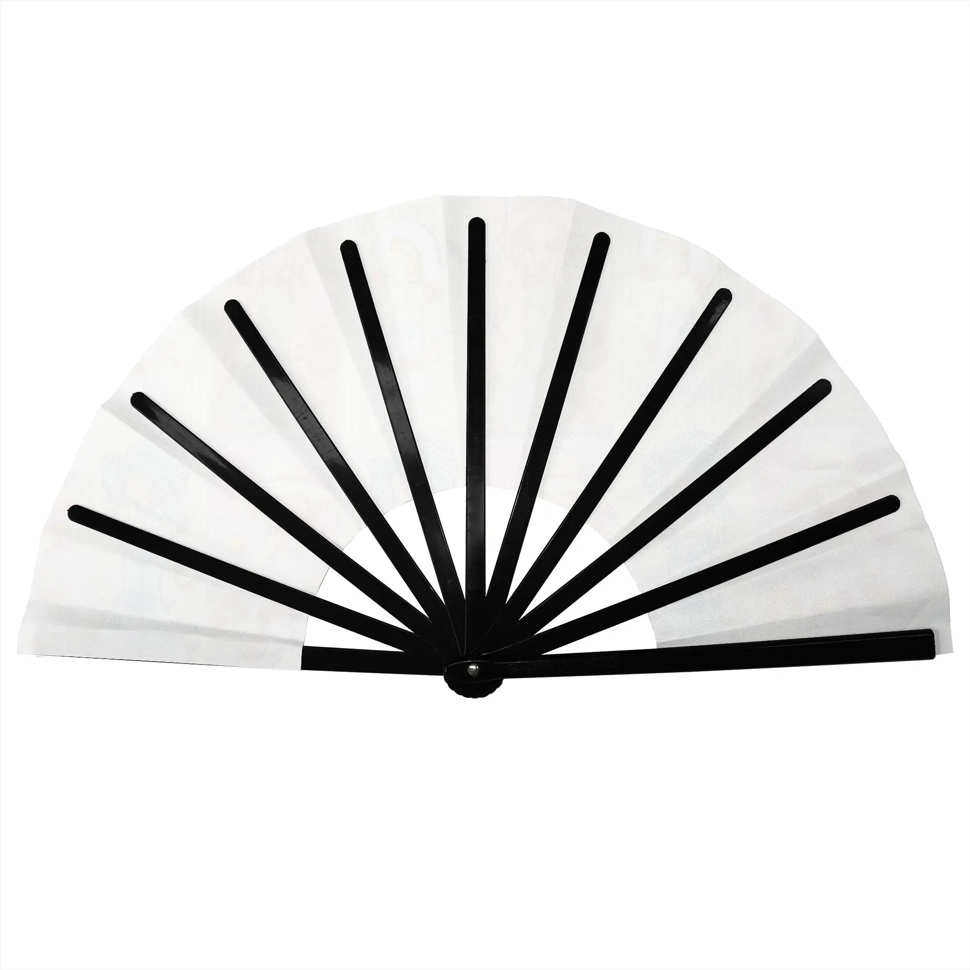 S-Sarah Manga Kay   Folding Hand Fan DIY Children's Painter Polyester Fabric Fan Fashion Summer Accessory Decorative Fans