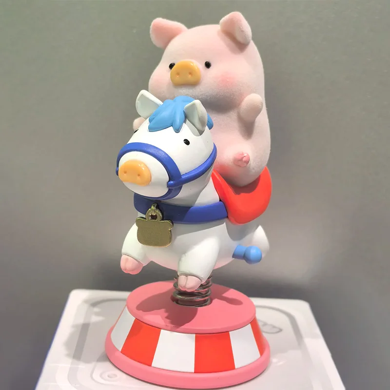 متوفر في المخزون لولو الخنزير سلسلة الجنة الملونة صندوق أعمى الحلي التماثيل ديكور المنزل سطح المكتب صندوق غامض نموذج الدمى لطيف