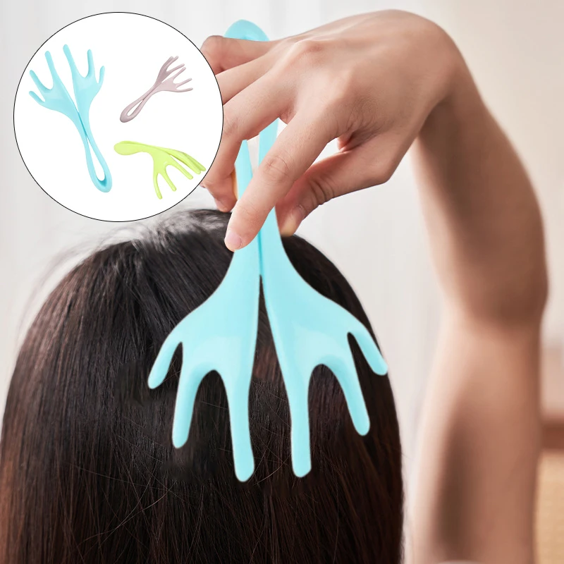 1PCS Color Random Six Claw Scalp Massager Head Massager Itching Stick Relaxing Massage Tingler And Scratcher For Hair