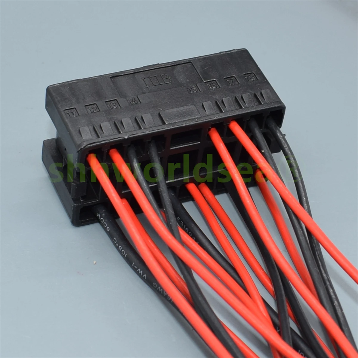 Shhworldsea 17 حفرة 1J0 972 999 سيارة السيارات العلوي كابل المقبس السيارات ضوء مصباح التوصيل 1J0972999 لشركة فولكس فاجن #6