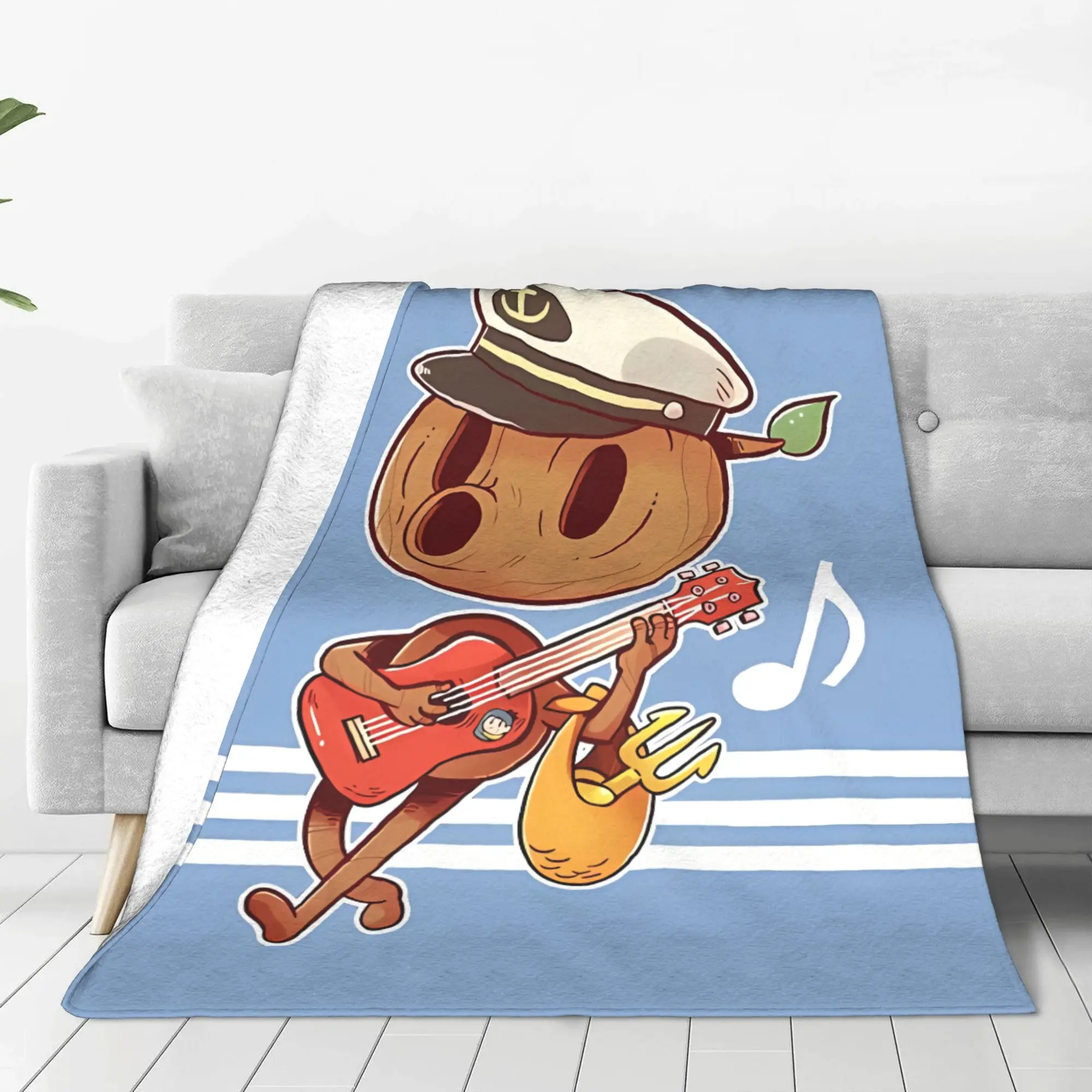 1PC Home Cute Room Decor Captain Woodman Blanket Throw Blanket Hildaa Novelty Warm Blanket All Season