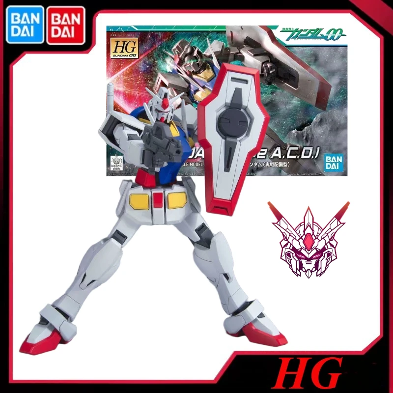 

В наличии Bandai Original Gundam HG 1/144 00 45 GN-000 A.C.D 0, сборная модель, коллекция праздничных подарков, украшения, фигурки героев