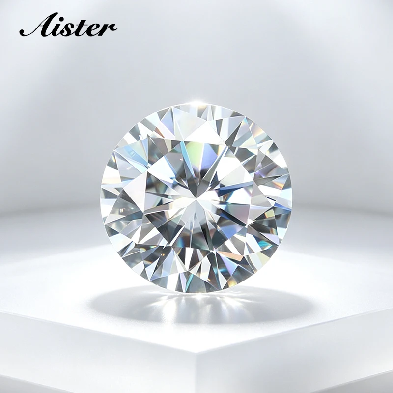 Factory Wholesale Prices D Color Real Moissanite Stone with Certificate 0.1-12.0ct Lab Diamond Loose Gemstones GRA Code Number