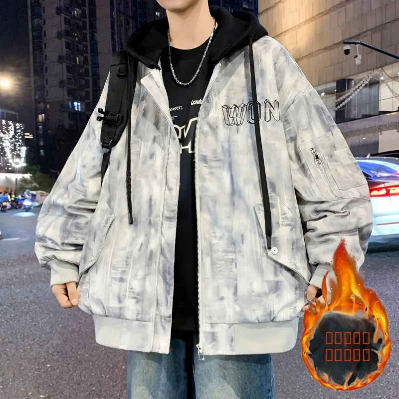 

Новая осенне-зимняя куртка с капюшоном Jaet Thiened Fce для мужчин: стильная, модная, молодежная, студенческая, с длинным рукавом и молнией