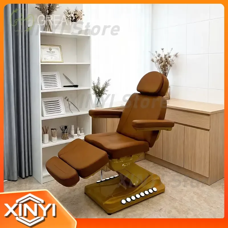 Modern Salon Beauty Bed with LED Adjustable Backrest for Luxury Salons for Spa Facial Bed for Professional Beauty Clinic