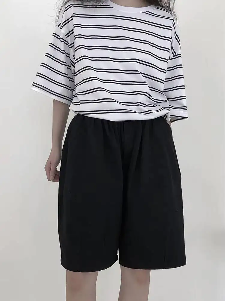 

Ladies' Shorts Summer New Classic Dark Casual Versatile High Waist Simple Loose Large Size Pants