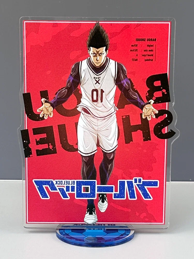 

Anime BLUE LOCK Barou Shouei Bachira Meguru Cosplay Standing Sign Desktop Ornament Gift Ambitus